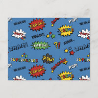 Retro-Superhelden-Kinder-Muster
