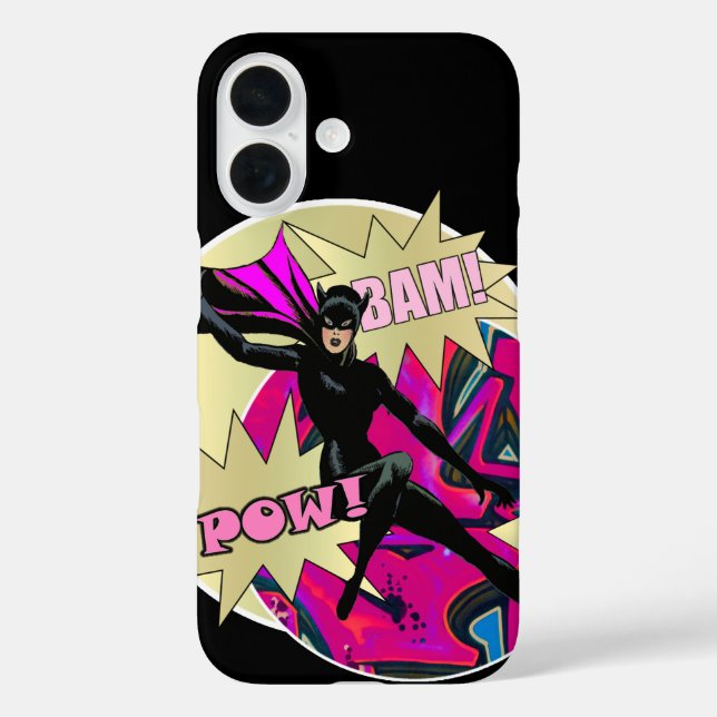Retro-Superheldin Case-Mate iPhone Hülle (Rückseite)