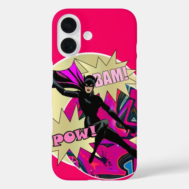 Retro-Superheldin Case-Mate iPhone Hülle (Rückseite)