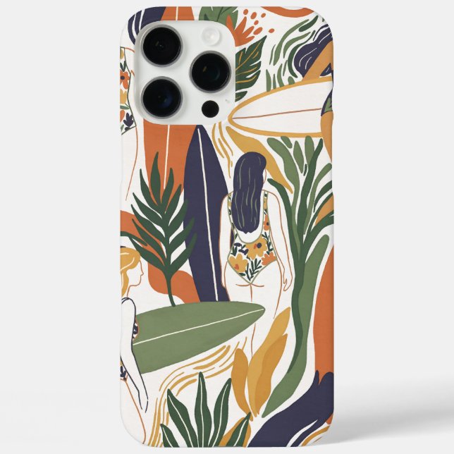 Retro Surf Club Case-Mate iPhone Hülle (Rückseite)