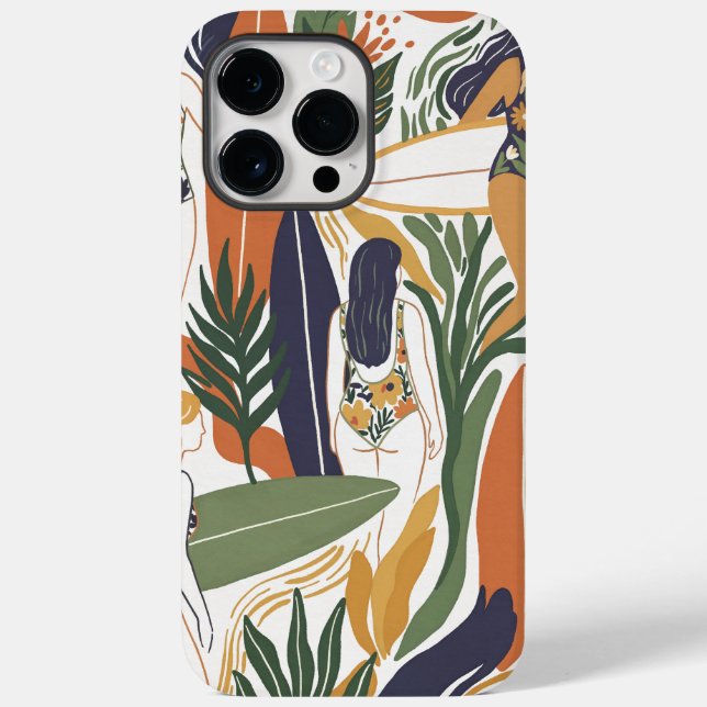 Retro Surf Club Case-Mate iPhone Hülle (Rückseite)
