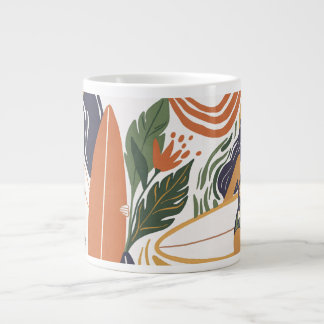 Retro Surf Club Jumbo-Tasse