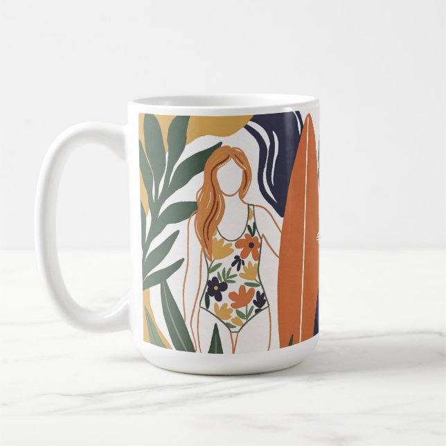 Retro Surf Club Kaffeetasse (Links)