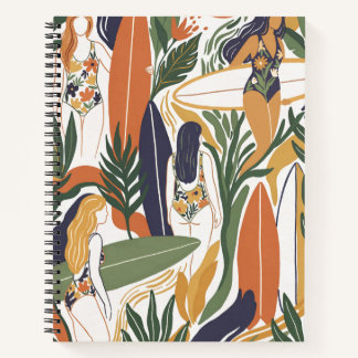 Retro Surf Club Notizbuch