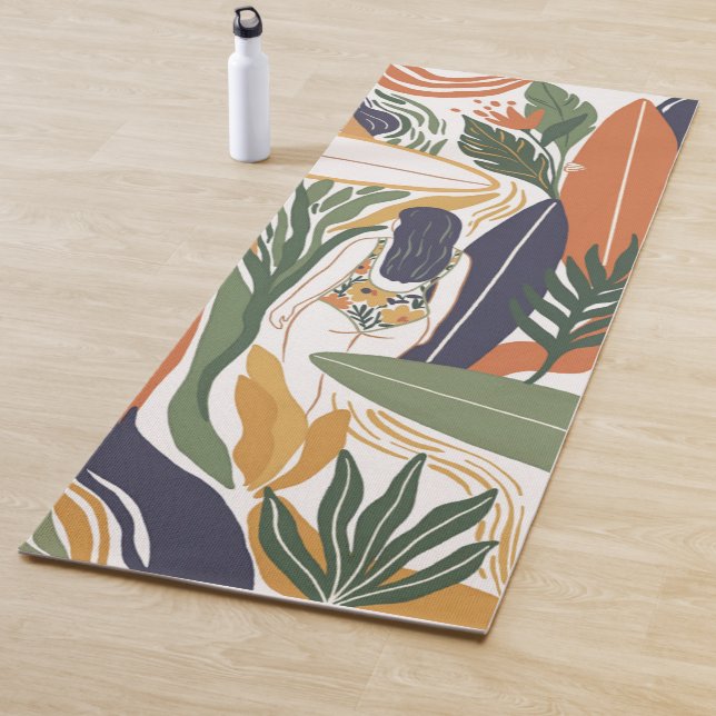 Retro Surf Club Yogamatte (Beispiel)