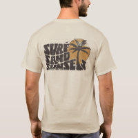 Retro Surf Sand Sunsets Palm Tree Beach Vibes