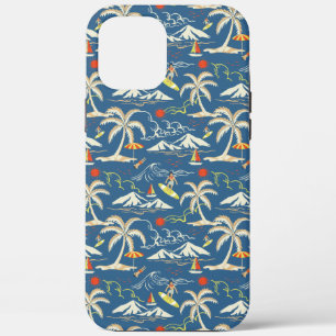 Retro Surf Tropical Pattern Case-Mate iPhone Hülle