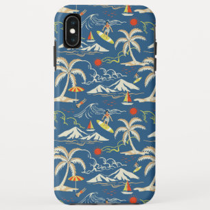 Retro Surf Tropical Pattern Case-Mate iPhone Hülle