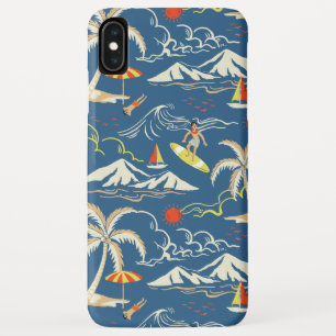 Retro Surf Tropical Pattern Case-Mate iPhone Hülle
