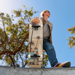 Retro Surf Vibes Skateboard