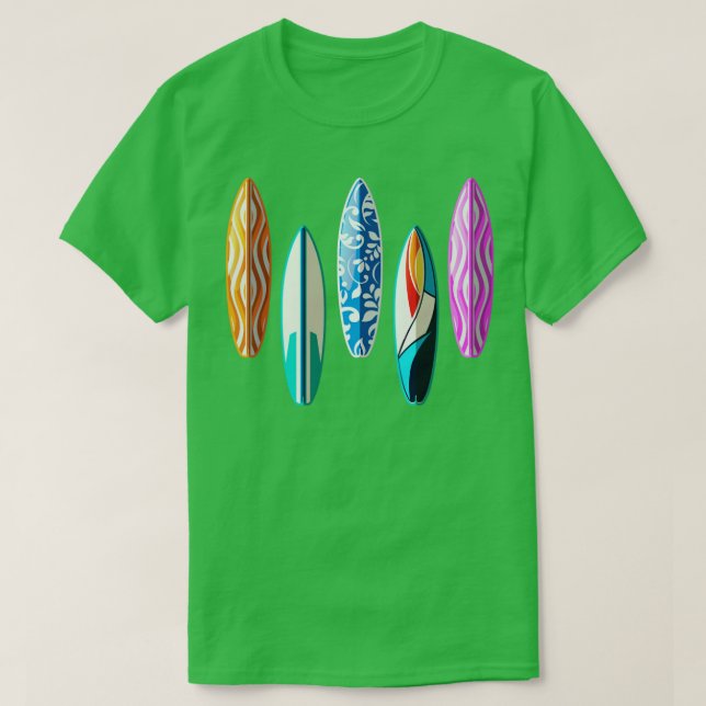 Retro Surfboard T-Shirt (Design vorne)