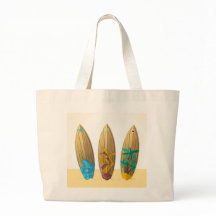 Retro Surfboard Trio Beachbag