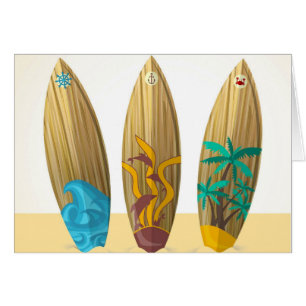 Retro Surfboard trio Sommerstrand