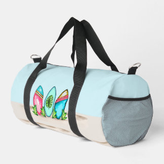 Retro-Surfboards, rosa, Duffle Bag