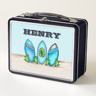 Retro-Surfbretter Metall Brotdose