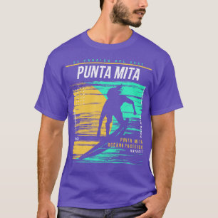 Retro Surfen Punta Mita Mexiko Vintage Surfer Bea T-Shirt