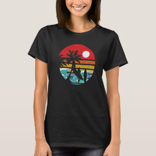 Retro-Surfen Surfbrett Vintage-Surfer T-Shirt