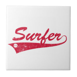 Retro Surfer Fliese
