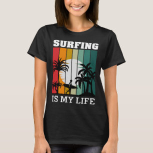 Retro-Surfer Retro-Surfen Strand Sommerferien T-Shirt