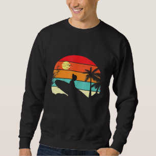 Retro Surfer Sonnenuntergang Palme Tree - Surf 1 Sweatshirt