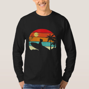 Retro Surfer Sonnenuntergang Palme Tree - Surf 1 T-Shirt