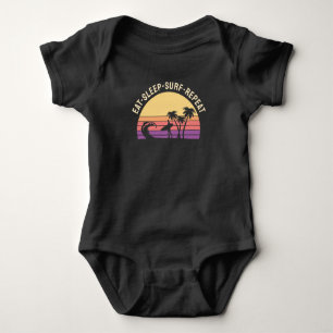 Retro Surfing Baby Strampler