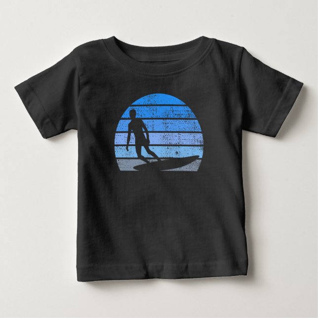 Retro Surfing Baby T-shirt (Vorderseite)