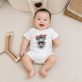 Retro-Surfing-Club Vintage Grafik T-Shirt Kinder Baby Strampler