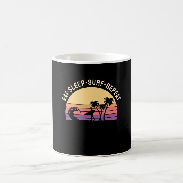 Retro Surfing Kaffeetasse (Mittel)