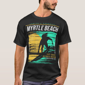 Retro Surfing Myrtle Beach South olina Vintag Sur T-Shirt