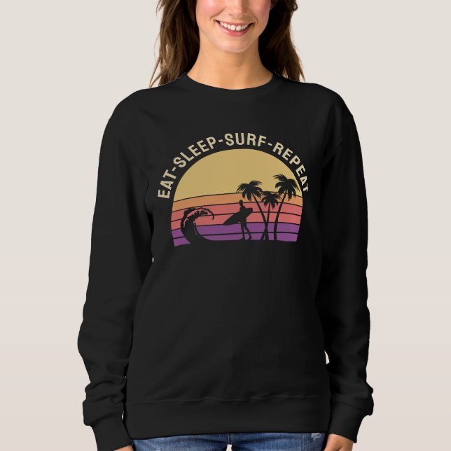 Retro Surfing Sweatshirt (Vorderseite)