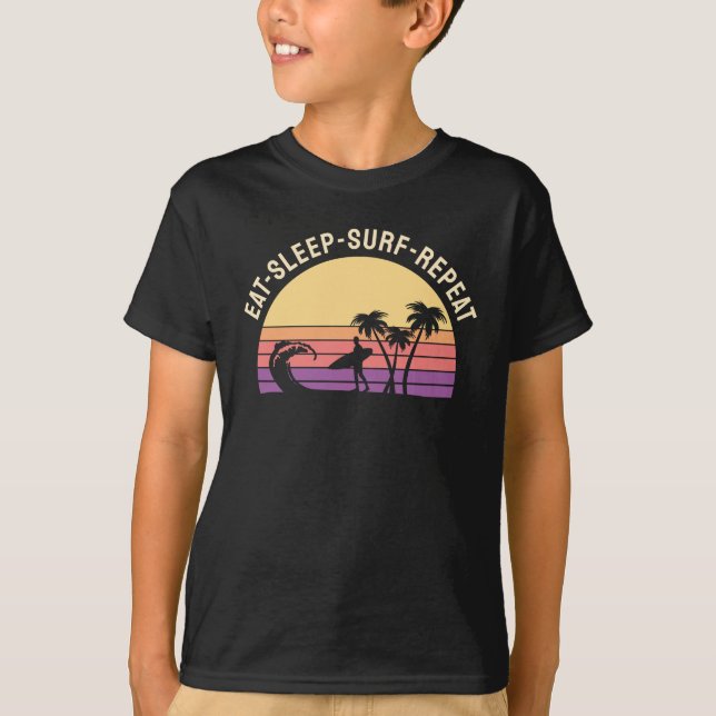 Retro Surfing T-Shirt (Vorderseite)
