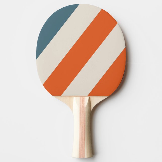 Retro Surfside Bold Streifen Tischtennis Schläger (Vorderseite)