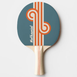 Retro-Surfside-Schleife mit Namen Tischtennis Schläger