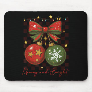 Retro Süß Frohliche Weihnachtsdekoration Coq Mousepad