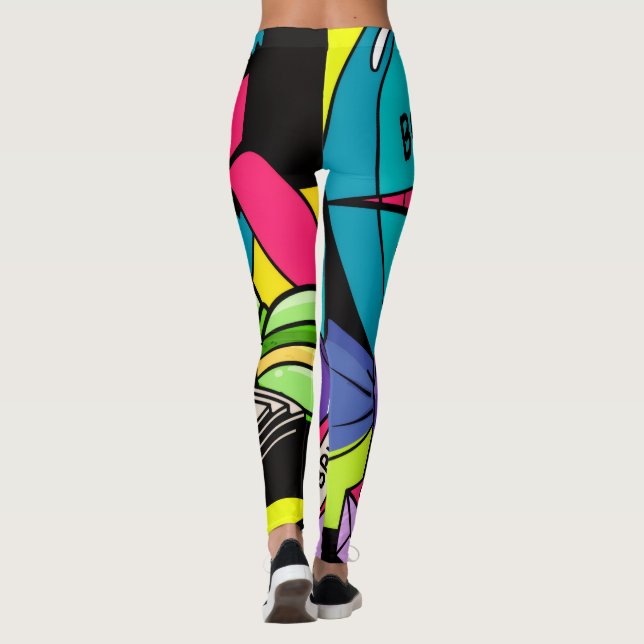 Retro süß wie Candy Leggings (Rückseite)