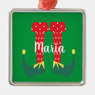 Retro süße Elf-Füße Weihnachtsgeschenk Ornament Aus Metall