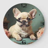 Retro Süße Französische Bulldogge Porträt Welpenhu