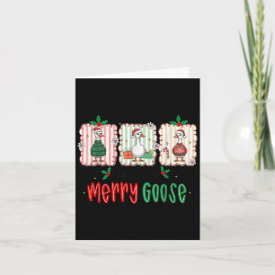 Retro Süße Goosmas Weihnachten Lustig Nur Ein Fröh Karte