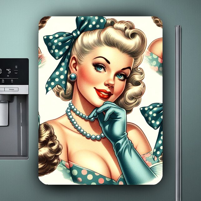 Retro Süße Klassische Pinup Magnet (Von Creator hochgeladen)