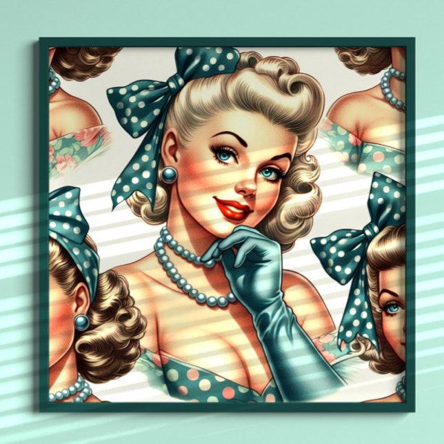 Retro Süße Klassische Pinup Poster (Von Creator hochgeladen)