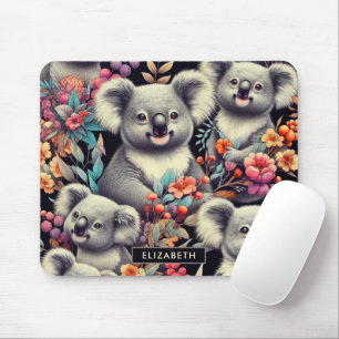 Retro süße Koala-Malerei Mousepad