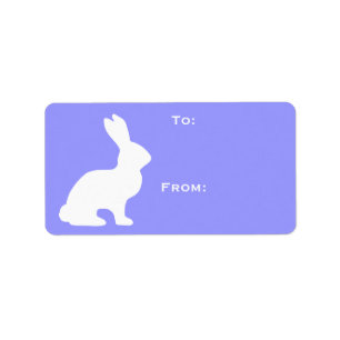 Retro Süße Tiere Ostern Hase Adressaufkleber