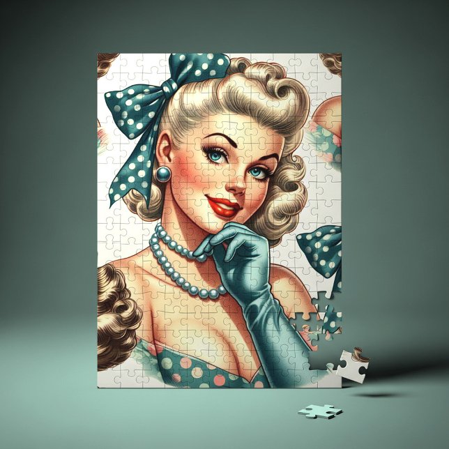 Retro Süßer Klassischer Pin-Up Puzzle (Von Creator hochgeladen)