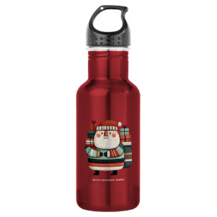 Retro Süßer Weihnachtsmann Feiertagsgeschenke Edelstahlflasche
