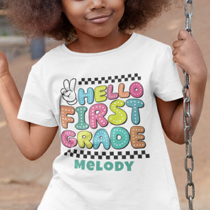 Retro süßes Zurück zur Schule Erstklass T-Shirt