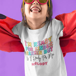 Retro süßes Zurück zur Schule Kindergarten T-Shirt