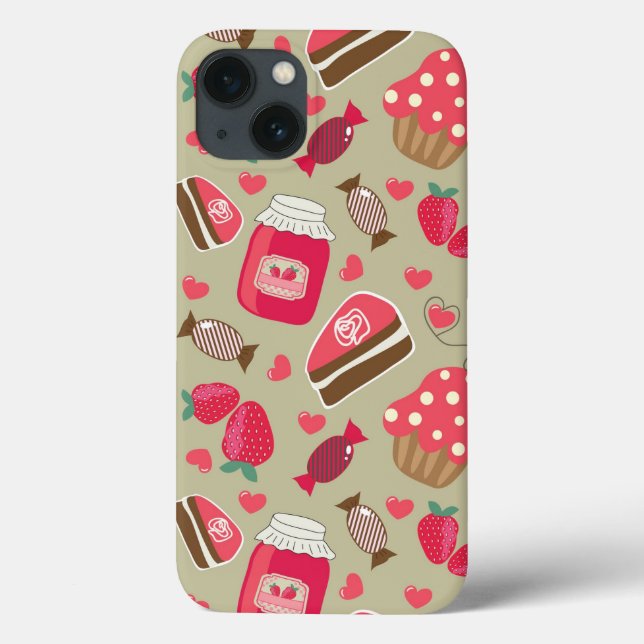 Retro Süßigkeiten Case-Mate iPhone Hülle (Rückseite)