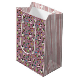 Retro-Süßigkeiten - Rosa Mittlere Geschenktüte