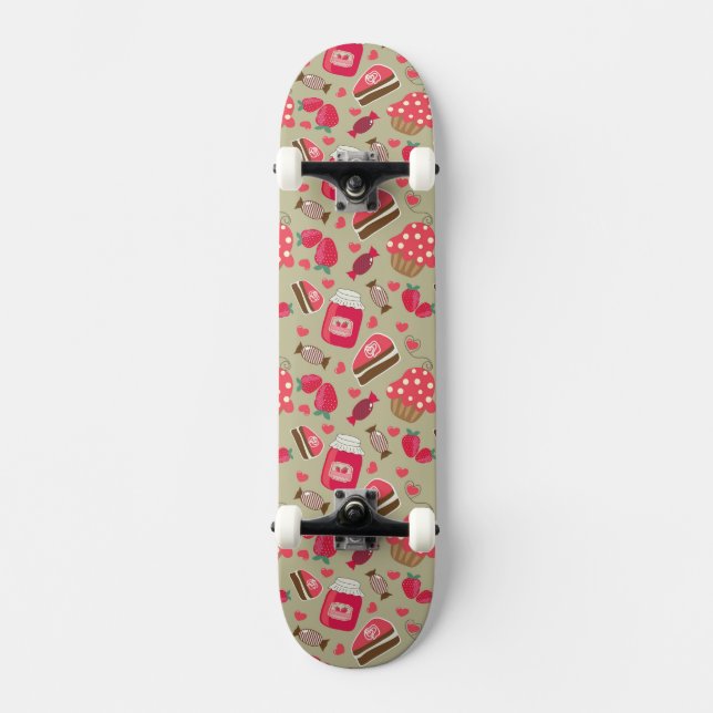 Retro Süßigkeiten Skateboard (Vorderseite)